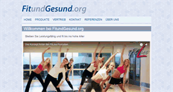 Desktop Screenshot of fitundgesund.org